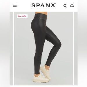 Spanx Faux Leather Leggings